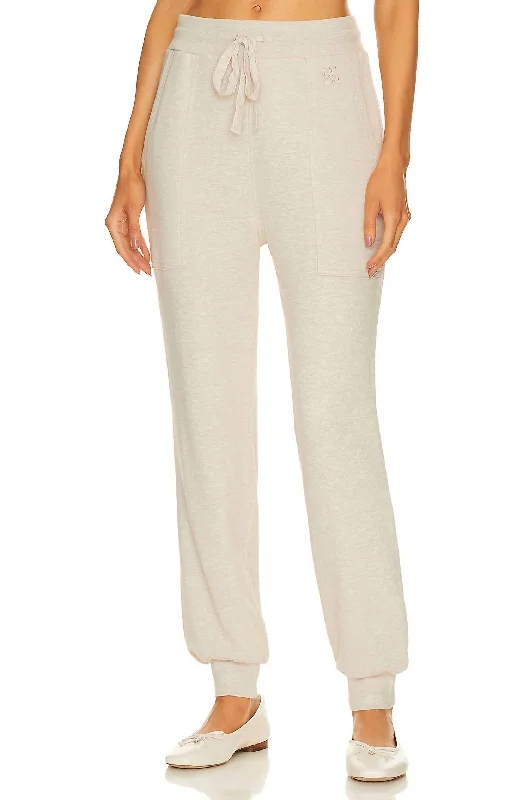 women's chic pantsRory Pants In Oatmeal Melange