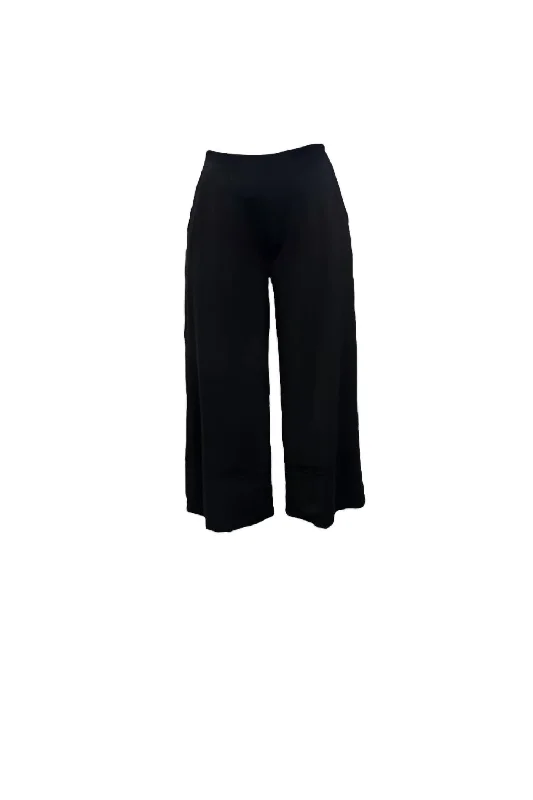 women's wool pantsTrousers In Black