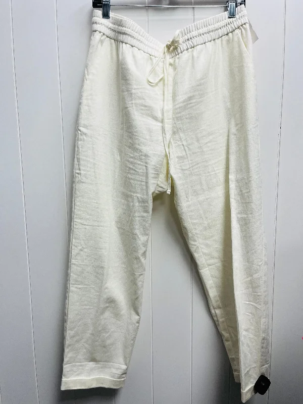 women's silk pantsWhite Pants Linen J. Crew, Size 12