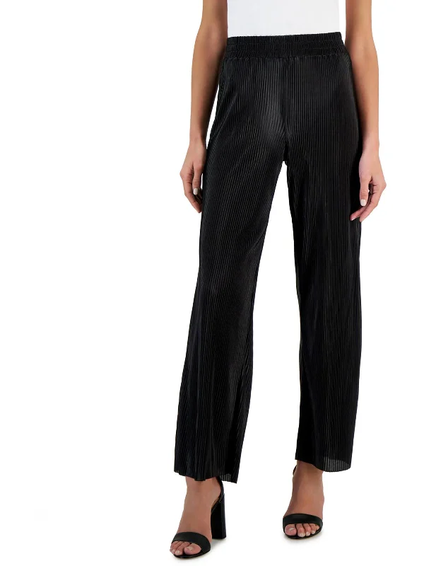 women's retro pantsWomens Pleated Ankle Wide Leg Pants