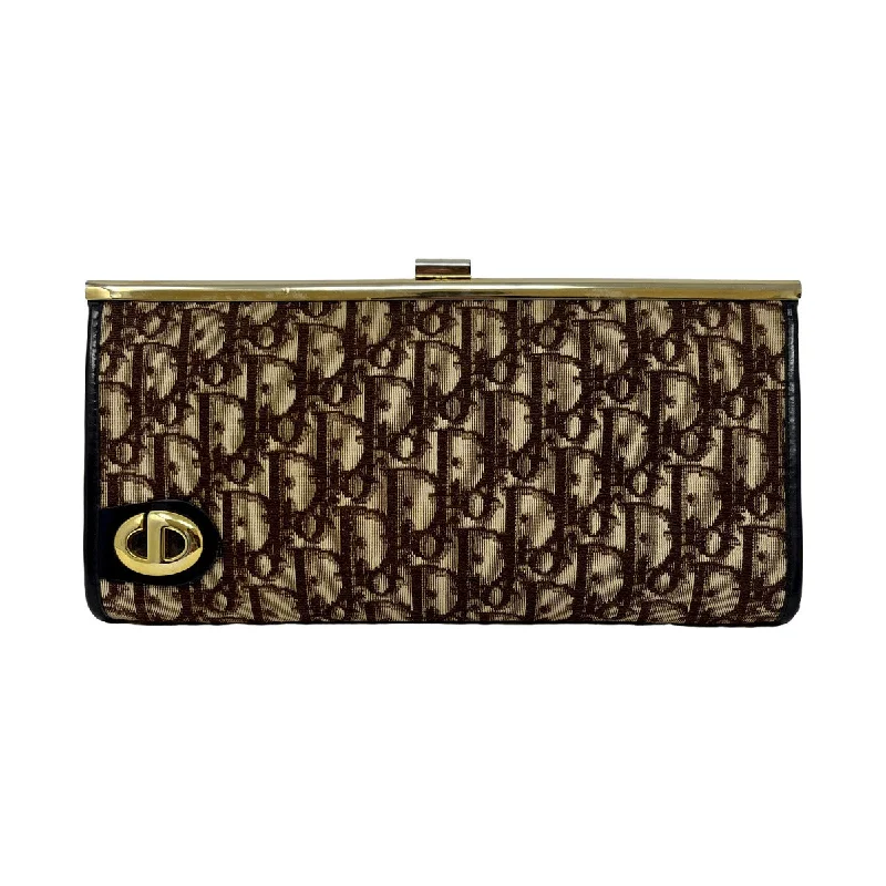 women's one-shoulder dressesChristian Dior Oblique Dioissimo Clutch