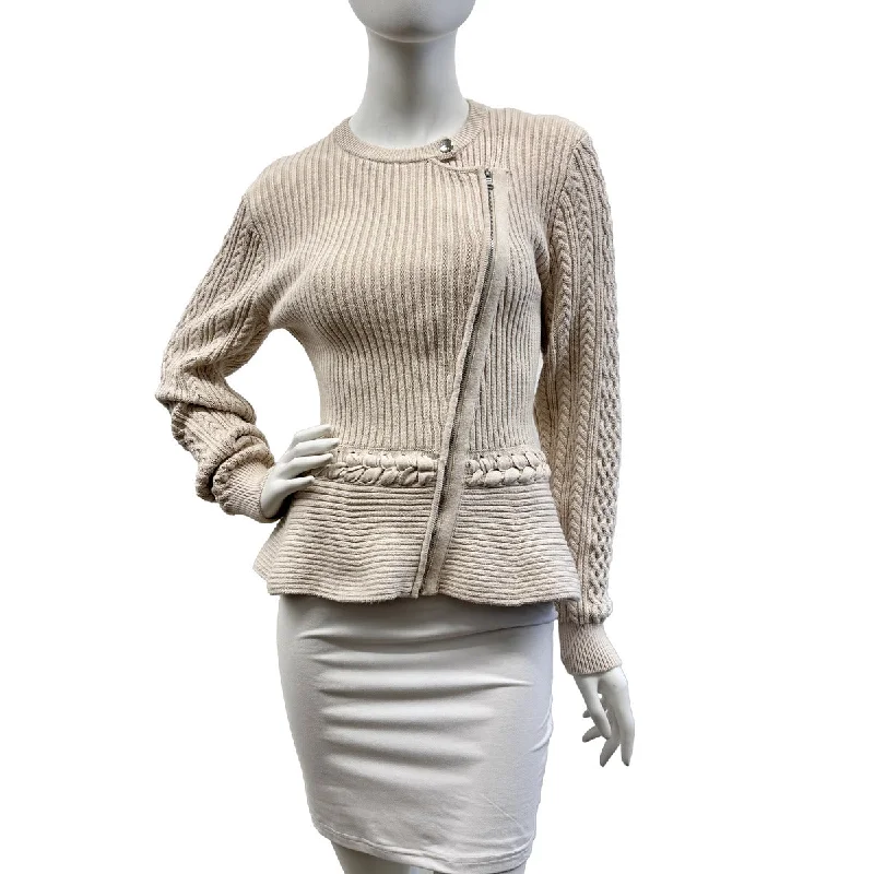 Crepe DressJonathan Simkhai Cardigan with Exposed Zip Closure at Front