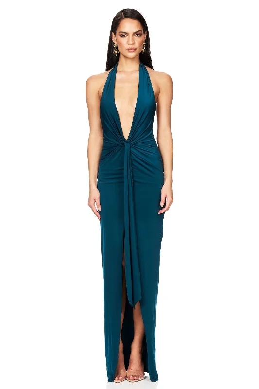 women's pear-shaped body dressesNookie Legacy Gown - Teal