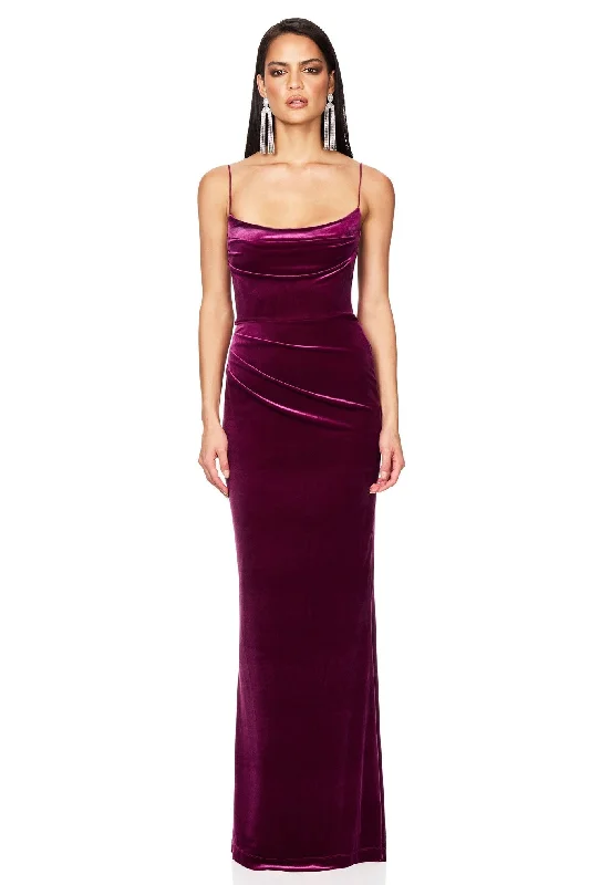 women's halter dressesNookie Twilight Gown - Berry