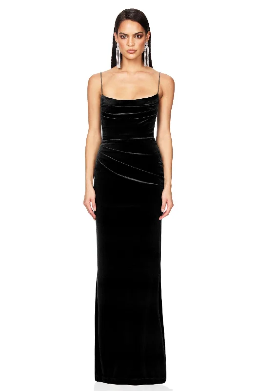 women's body-skimming dressesNookie Twilight Gown - Black