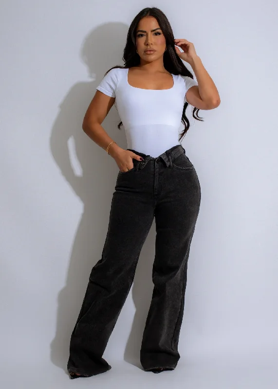 Petite DressVintage Wash High Rise Jeans Black