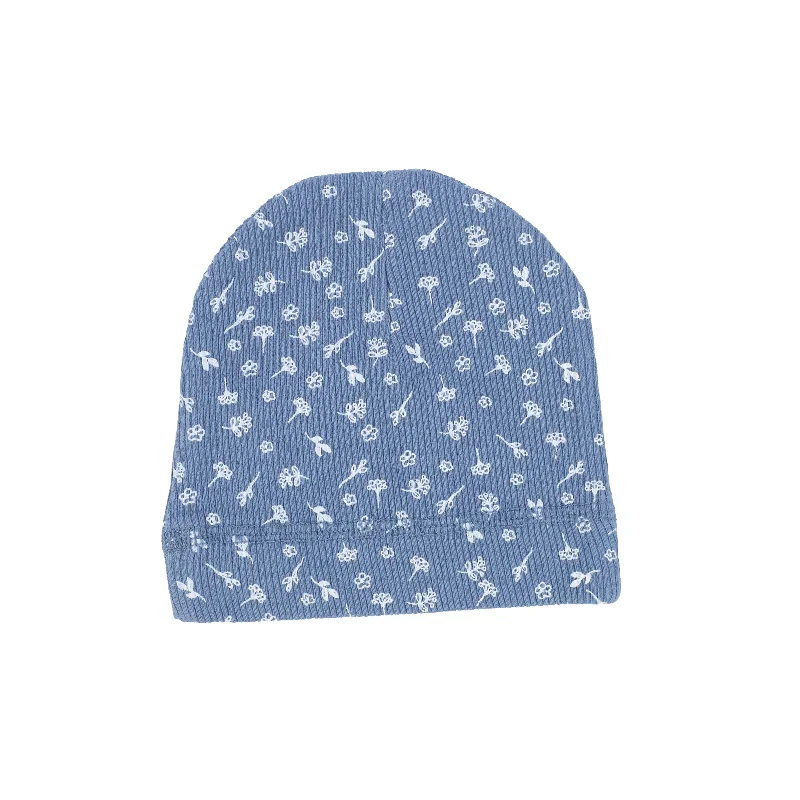 Analogie Floral Beanie - Marine/White