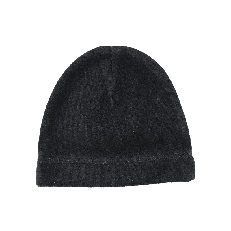 Lil Legs Velour Tape Beanie - Black