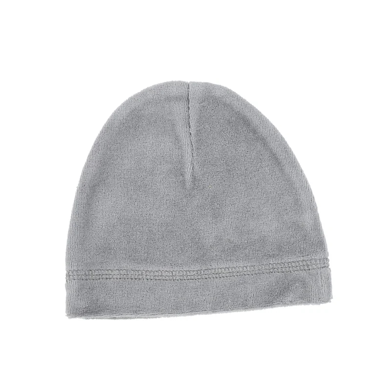 Lil Legs Velour Tape Beanie - Blue Grey