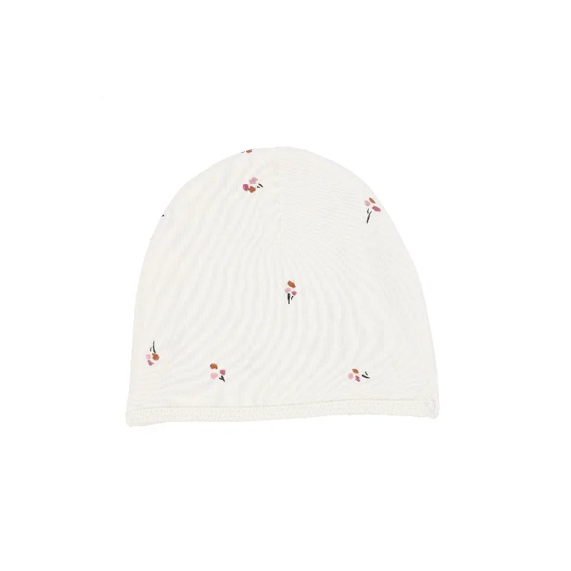 Lillette Poppy Beanie - Ivory/Mauve