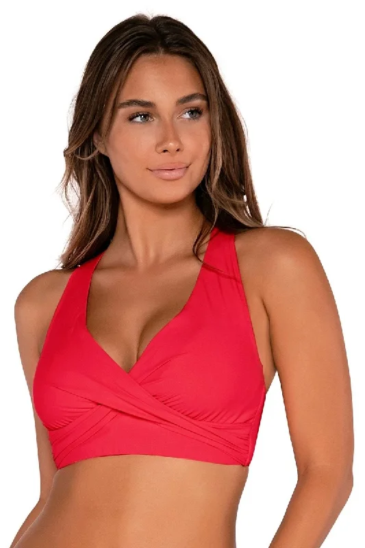 Monokini Female SwimwearElsie Bikini Swim Top Geranium- GERAN523