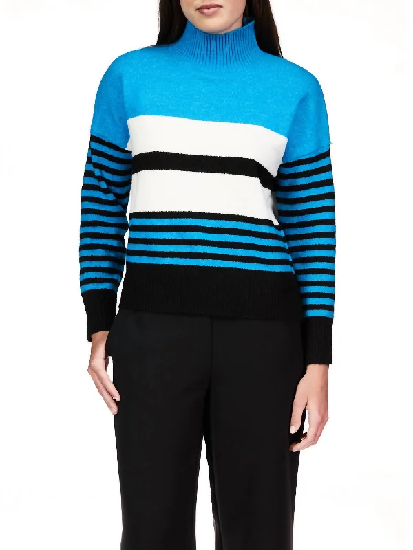 Discounted SweatersCruise Sweater In Blue Moon Stripe