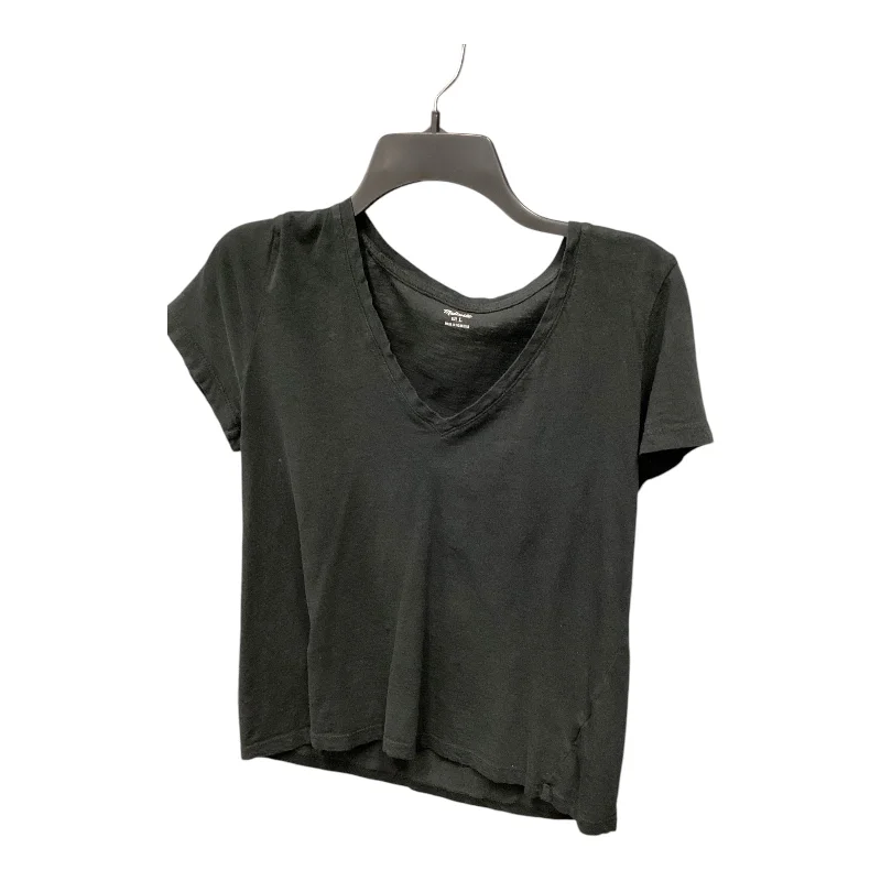 women's tops for boho-chic stylesTop Short Sleeve Basic By Madewell In Black, Size: L