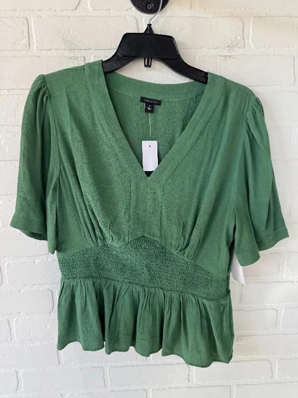 women's tops for those who want to create outfits that are both trendy and timelessTop Short Sleeve By Ann Taylor In Green, Size: M