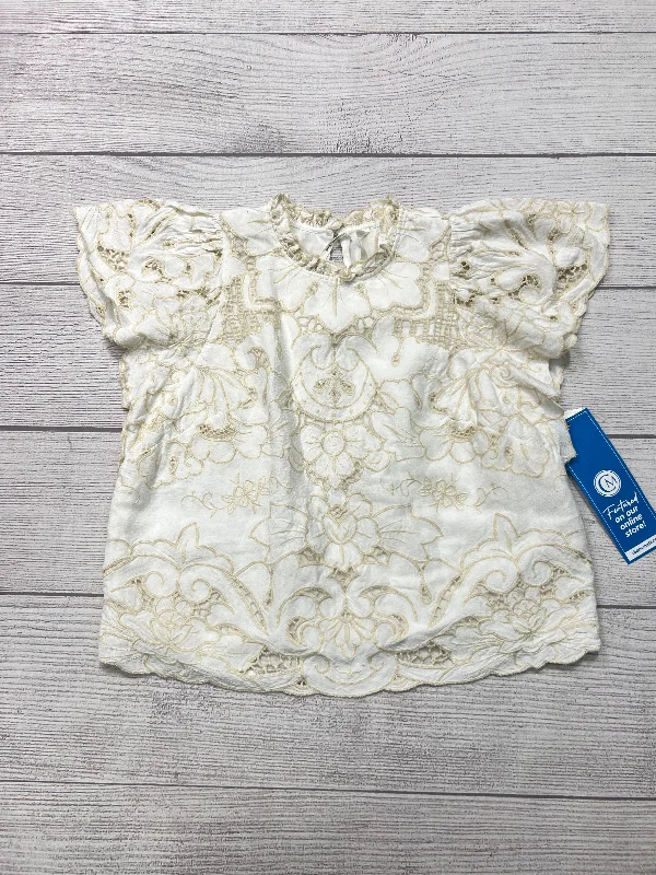 women's tops for those who want to stay warm and stylish during colder weatherTop Short Sleeve By Anthropologie In Beige, Size: Xs