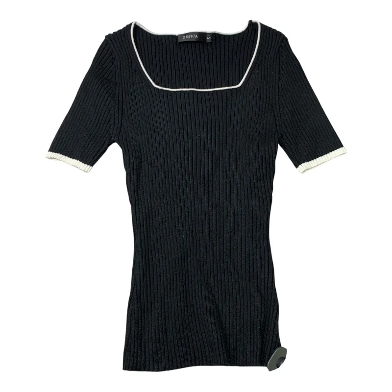 women's tops with bell sleevesTop Short Sleeve By Zesica In Black, Size: S