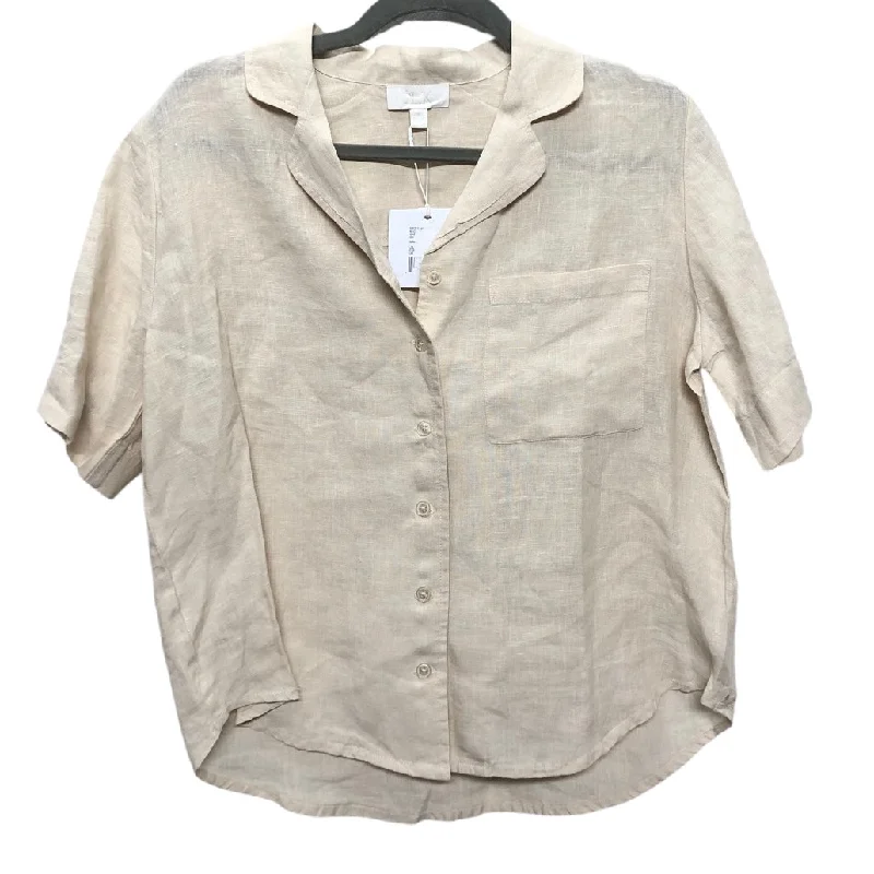 women's tops for those who want to stay updated with the latest fashion trendsTop Short Sleeve By Cma In Cream, Size: S