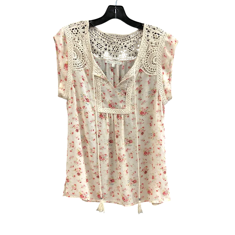 women's tops for those who appreciate subtle and muted tonesTop Short Sleeve By Daniel Rainn In Pink, Size: M