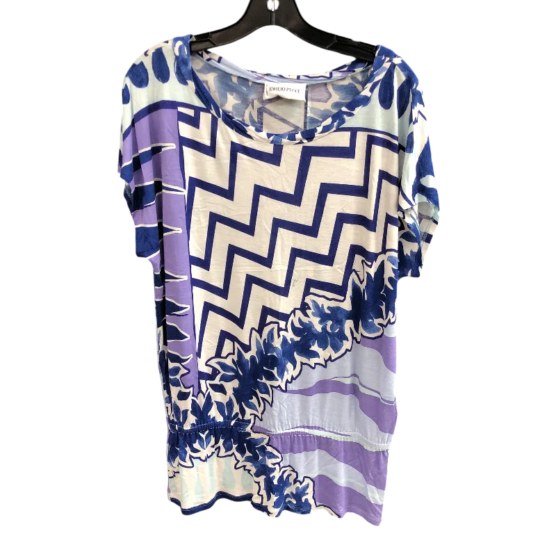 women's tops for those who love to mix and match prints and patternsTop Short Sleeve By Emilio Pucci In Multi-colored, Size: 12