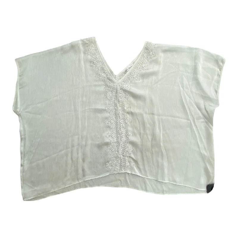 women's tops with cinched waistsTop Short Sleeve By Flora Nikrooz In White, Size: Xs