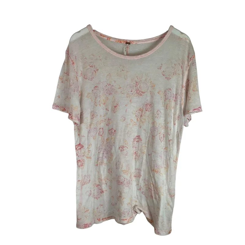 women's tops for those who want to wear pieces that are both comfortable and stylishTop Short Sleeve By Free People In Pink, Size: M