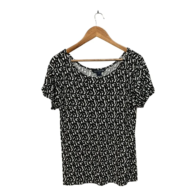 women's tops that offer a perfect blend of style, comfort, and affordabilityTop Short Sleeve By French Connection In Black & White, Size: M