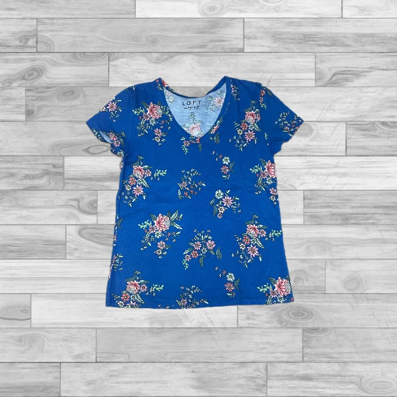 women's tops for those who love to experiment with fashionTop Short Sleeve By Loft In Blue, Size: Xs