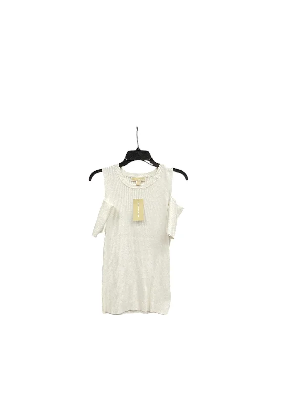 breathable women's tops for summerTop Short Sleeve By Michael By Michael Kors In White, Size: M