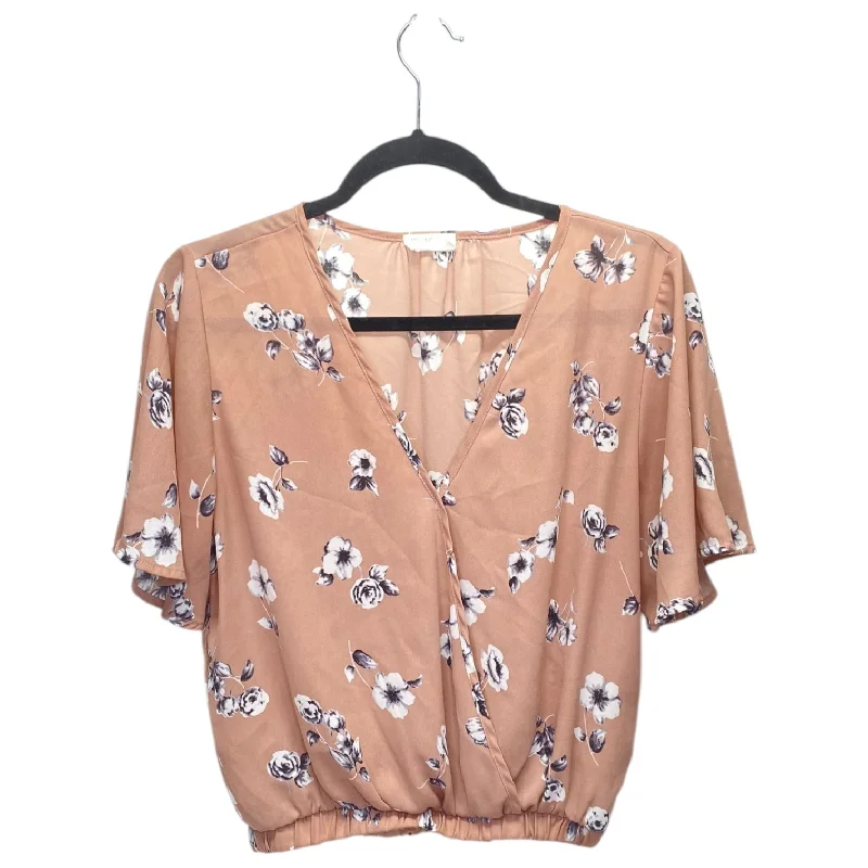 women's tops for those who want to invest in timeless piecesTop Short Sleeve By Sienna Sky In Floral Print, Size: M