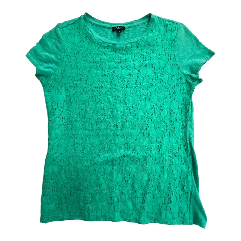 spaghetti strap women's topsTop Short Sleeve By Talbots In Green, Size: Xs