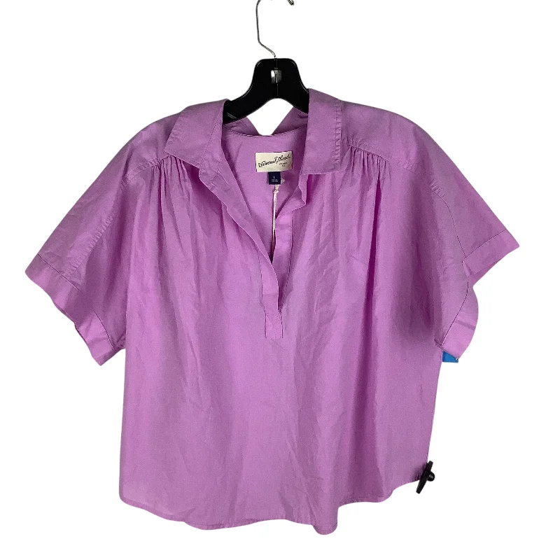 women's tops for those who want to stay warm and stylish during colder weatherTop Short Sleeve By Universal Thread In Purple, Size: L