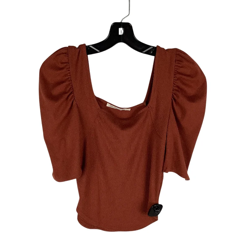 women's tops for those who want to add a personal touch to their wardrobe with unique and one-of-a-kind piecesTop Short Sleeve By We The Free In Orange, Size: S