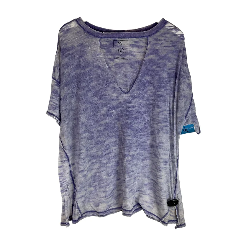 women's tops for those who want to create outfits that reflect their personal style and sense of fashionTop Short Sleeve By We The Free In Purple, Size: M