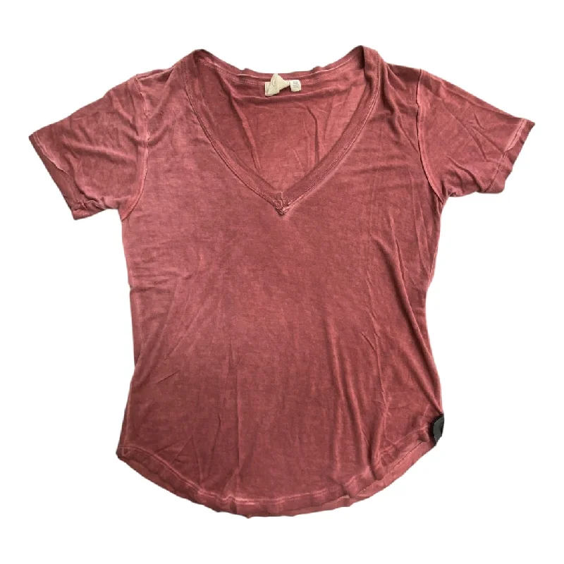 women's tops for those who want to add a touch of elegance and sophistication to their everyday wearTop Short Sleeve By White Crow In Pink, Size: Xs