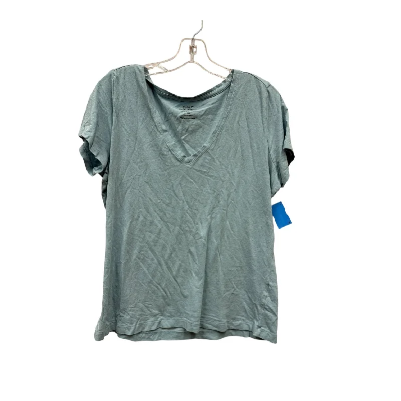 women's tops for summer festivalsTop Ss Basic By Banana Republic In Blue, Size:L