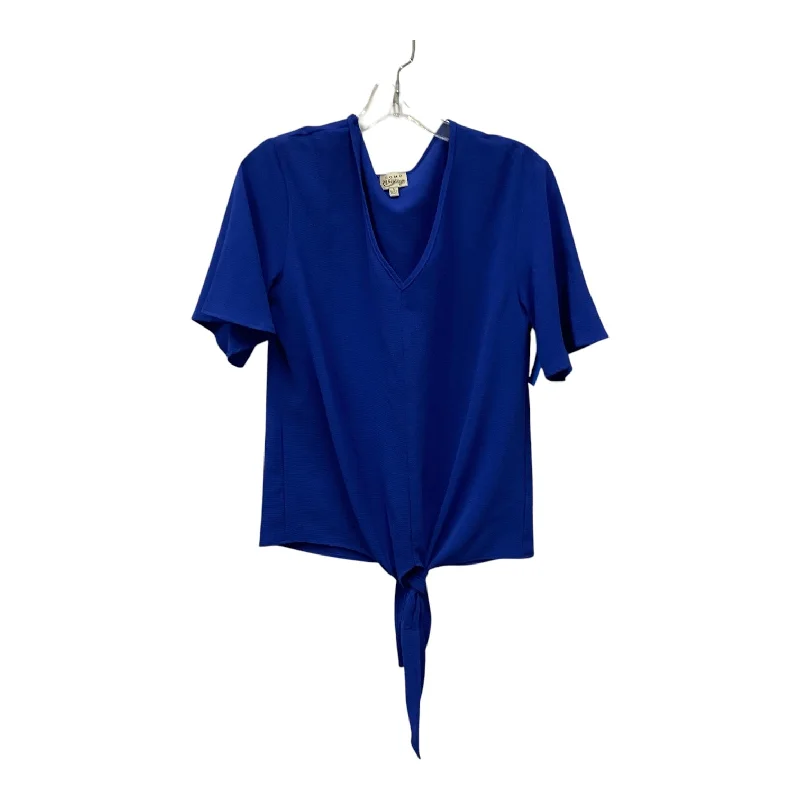 women's tops for those who want to stay on top of the latest fashion trends and wear pieces that are both stylish and on-trendTOP SS by COMO VINTAGE In BLUE, Size: S