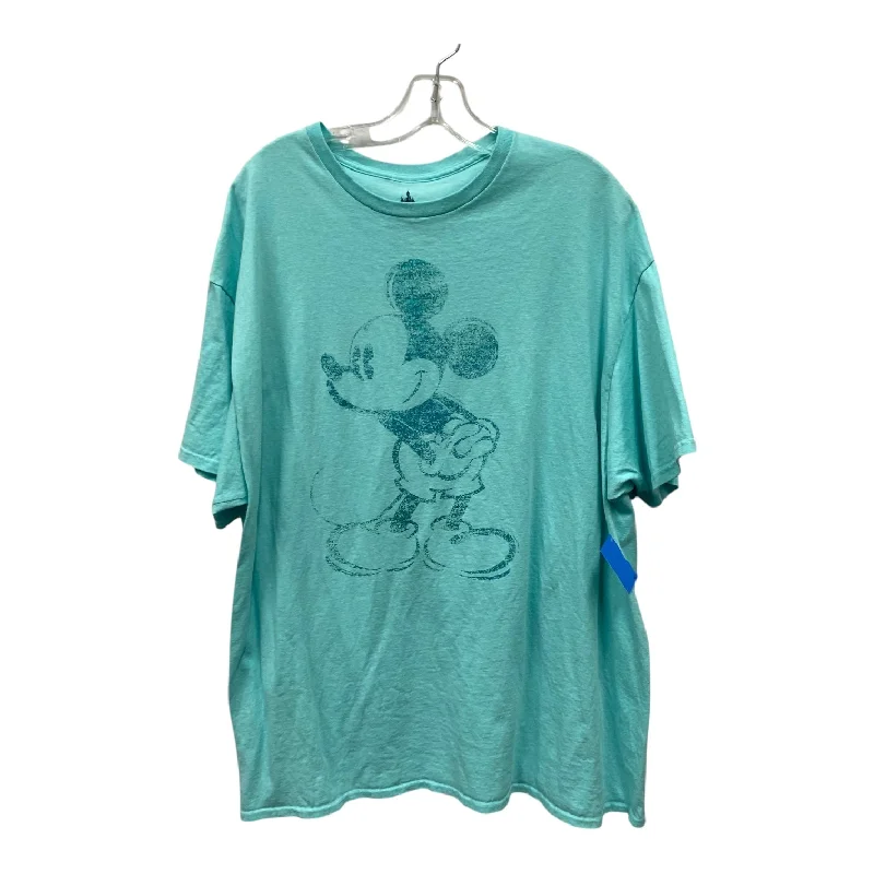 women's tops with beading accentsTop Ss By Disney Store In Blue, Size:1X